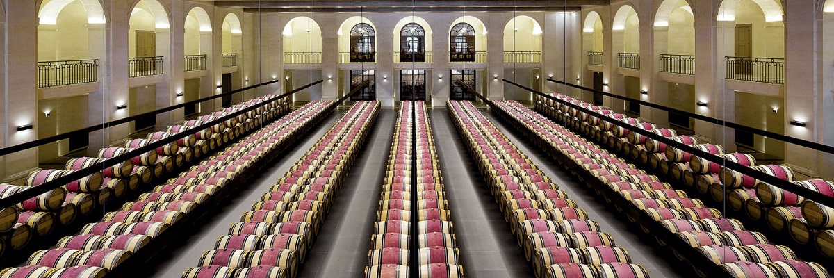 The barrel cellar at Château Montrose